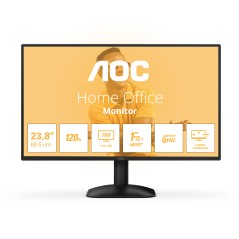 AOC 24B31H 24" LED Display - 1920 x 1080 Full HD Monitor in Stylish Black - Perfect for Home & Office Use!
